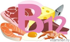 Витамин B12 в продуктах